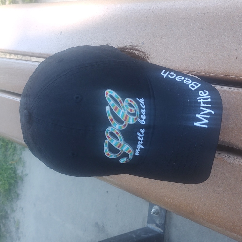 Myrtle Beach Embroidered Logo Strapback Hat Cap